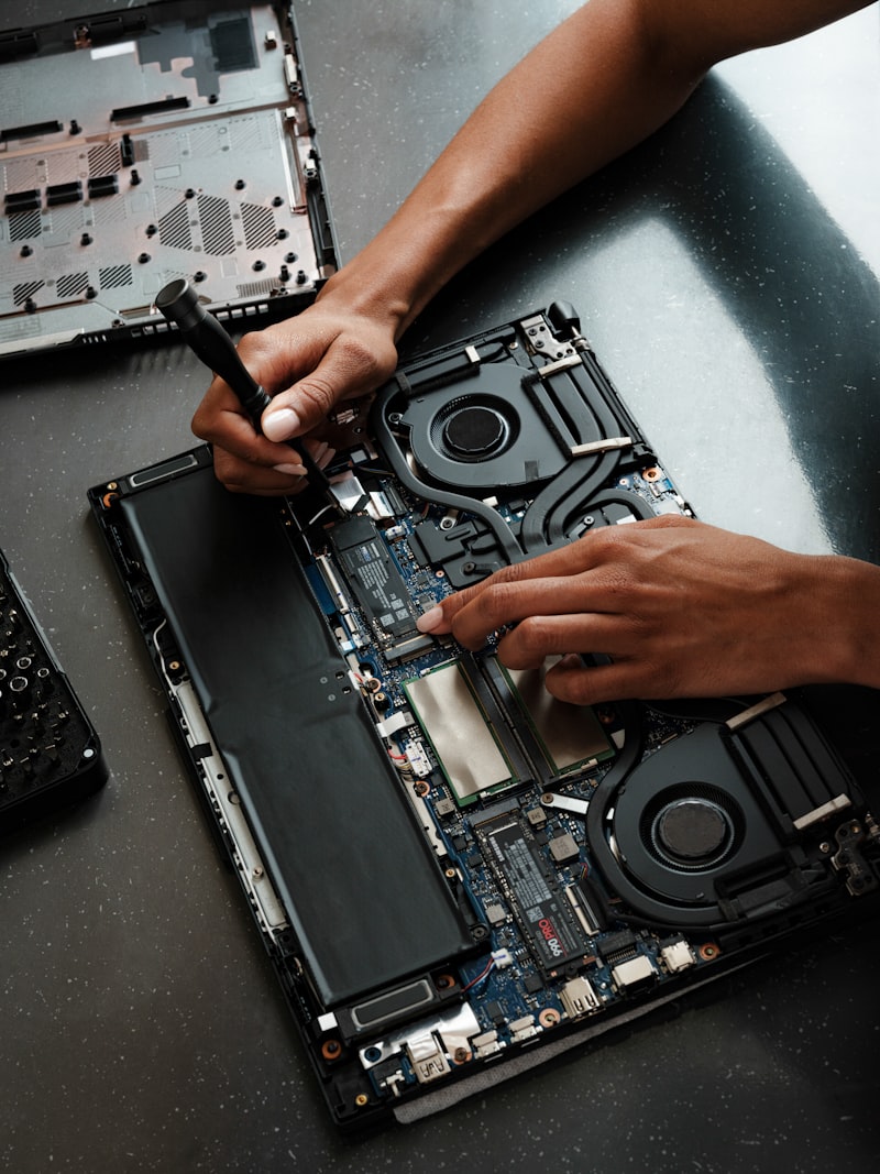 Riparazione di un computer portatile